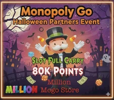 ⚡ Halloween Partners Monopoly Event Go Full Carry 80K Instant/Rush Slots Fast