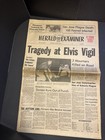 Vintage 1977 LA Herald Examiner Elvis Presley Death Newspaper Aug 18 1977 — photo 1