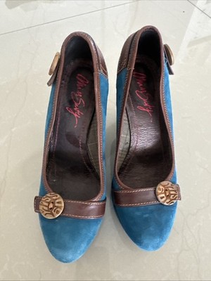 Miss Sixty Shoes Heels Blue Size 37