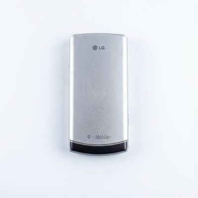 LG Flip Phone T-Mobile Silver Clamshell Basic Feature Cellular Phone Untested