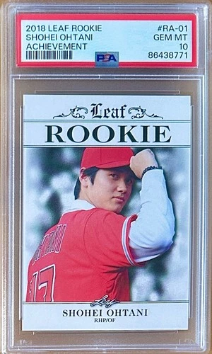 New Listing2018 Leaf Rookie Achievement Shohei Ohtani #RA-01 RC PSA 10 GEM MINT
