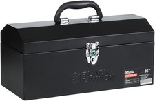 16 Inch Tool Box, Metal Tool Box, 0.8mm Carbon Steel, Portable&Padlockable