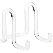Plymor Clear Acrylic Ribbon-Style Display Easel, 2.875" H x 2.5" W x 3.5" D