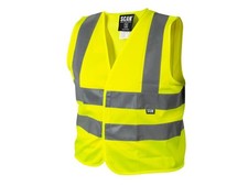 Image of Scan Hi-Vis Yellow Waistcoat for Kids 4-6 Years - Safety Vest