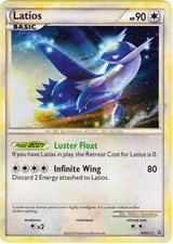 Moderately Played Latios - HGSS11 - Promotional - Cosmos Holo Pokemon HGSS Promo