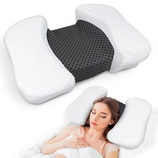 HOMCA Beauty Pillow for Back Sleeper, Memory Foam Back Sleeping Cervical Neck...