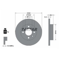 2X Bremsscheibe Vorne FüR Renault Super B S40 1.4 1.6 1.7 84 Bis 96 Textar Neu