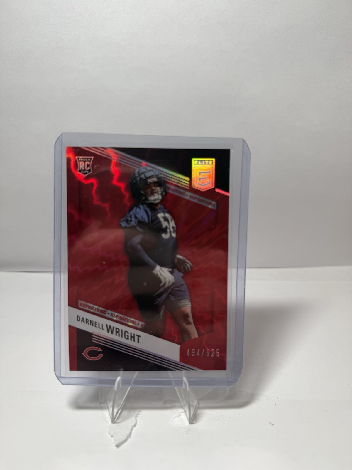 Darnell Wright Panini Donruss Elite #127 Aspirations Shimmer