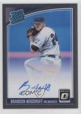 2018 Panini Donruss Optic Rated Rookie Signatures Brandon Woodruff Auto rf2