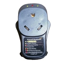 Briidea RV Surge Protector 30A, Adapter Circuit Analyzer W/LED Indicator Light