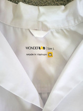 WonderLAB White Medical Lab Coat Jacket Unise...