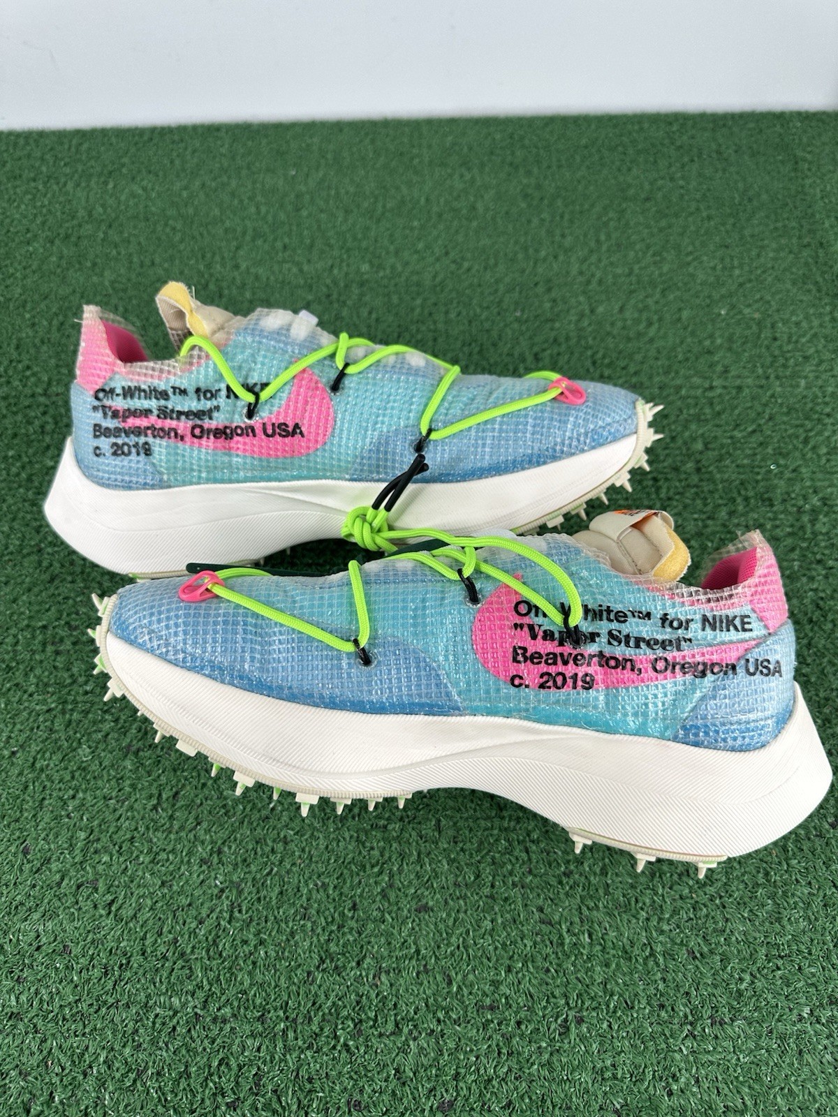 OFF WHITE X NIKE Taglia 10W 8.5M Nike Off White x Vapor Street blu polarizzate provate