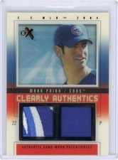 2004 Fleer E-X Clearly Authentics Dual Relic #CA-MP Mark Prior No 29 of 35