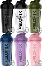 -6 PACK- 28 oz Protein Shaker Bottle for Protein Mixes - 6x Wire Whisk | Leak...