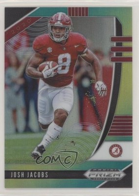 2020 Panini Prizm Draft Picks Green & Yellow Prizm 112/249 Josh Jacobs #57 7ti