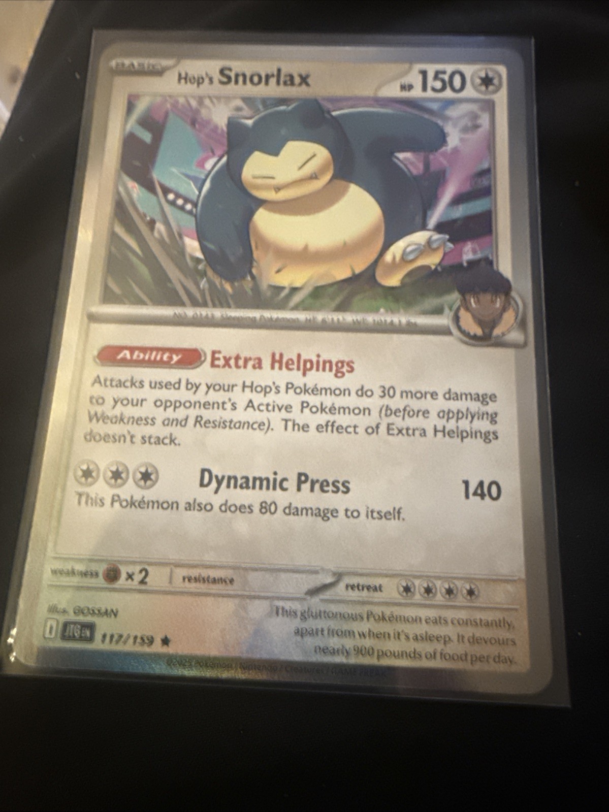 Hop's Snorlax [Holo] 117/159 Journey Together NM
