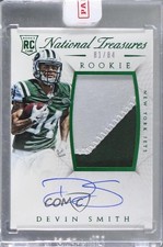 2015 National Treasures RPS Rookie Emerald 81/84 Devin Smith #120 Patch Auto 1og