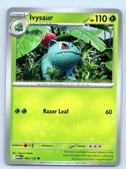 Ivysaur 002/132 ~ Common English Near Mint
