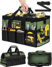Heavy Duty Tool Bag 16-Inch - 19 Pockets ToolOrganizerPortableElectricianToolbox