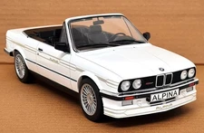 MCG 1/18 - Alpina C2 2.7 White 1986 BMW Cabriolet E30 Diecast model car