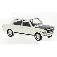 Fiat 128 1969 White/Black 1:87 Brekina Auto Stradali -D- Neues Modell