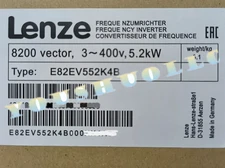 E82EV552K4B 1PCS NEW LENZE Inverter 8200 Vector 3-400v E82EV552K4B