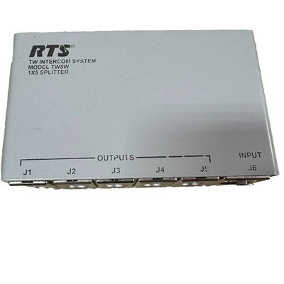 RTS by Telex TW5W Intercom 1 In 5 Out Splitter Box Passive TW Intercom System