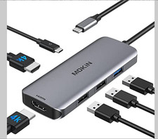 MOKiN 6 IN 1- Docking Station USB C to Dual HDMI Adapter - MODEL MOUC0412