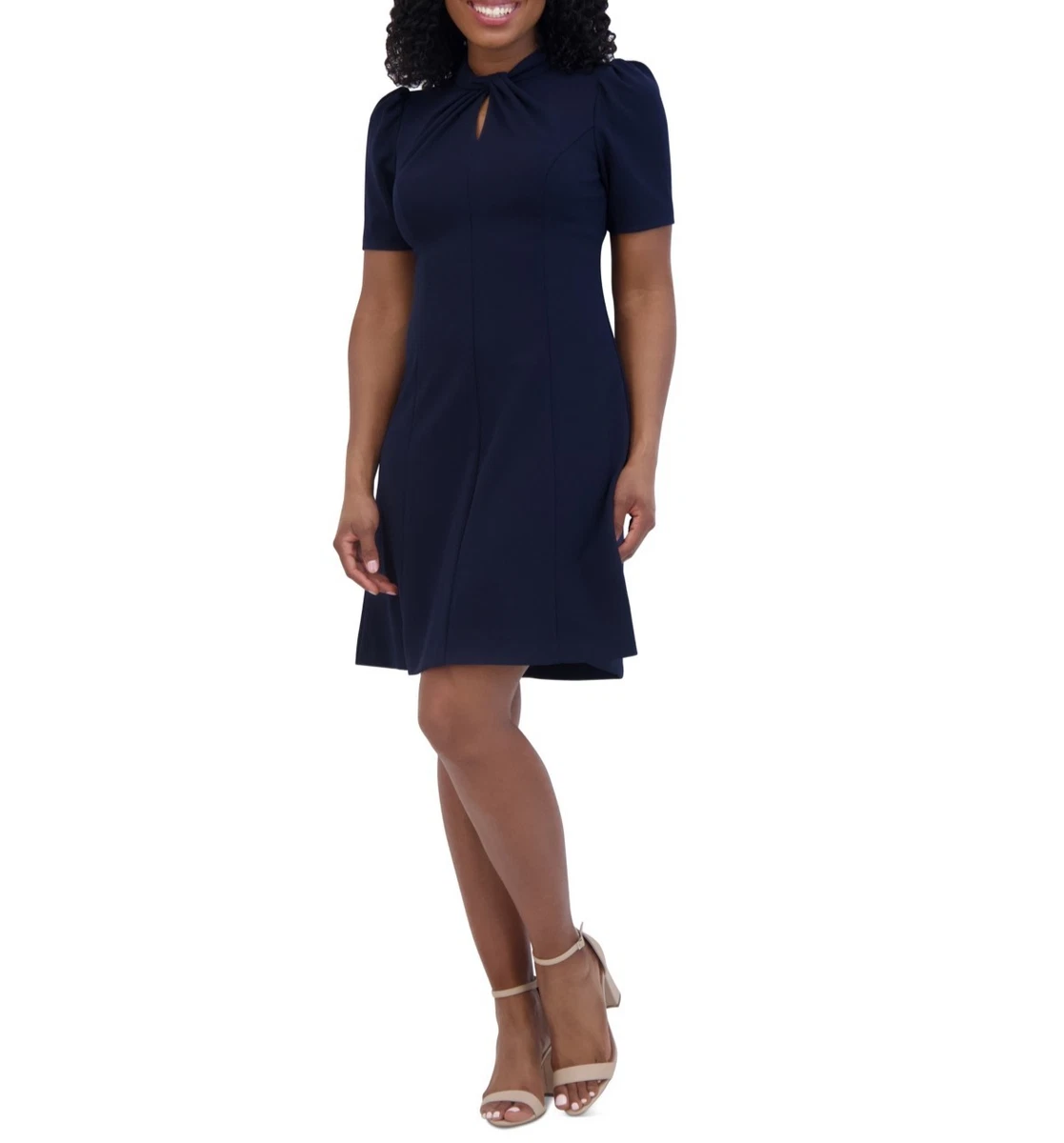 jessica howard short cocktail dress Jessica Howard Petites Womens Blouson Short Cocktail And Party Dress In Blue