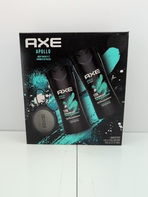 Axe Apollo 3 Pk. Body Wash  (2X) 16oz Body Wash & Shower Detailer Tool