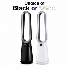 TRONIC Large Bladeless Tower Fan Black / White Remote Control 20 Speeds New