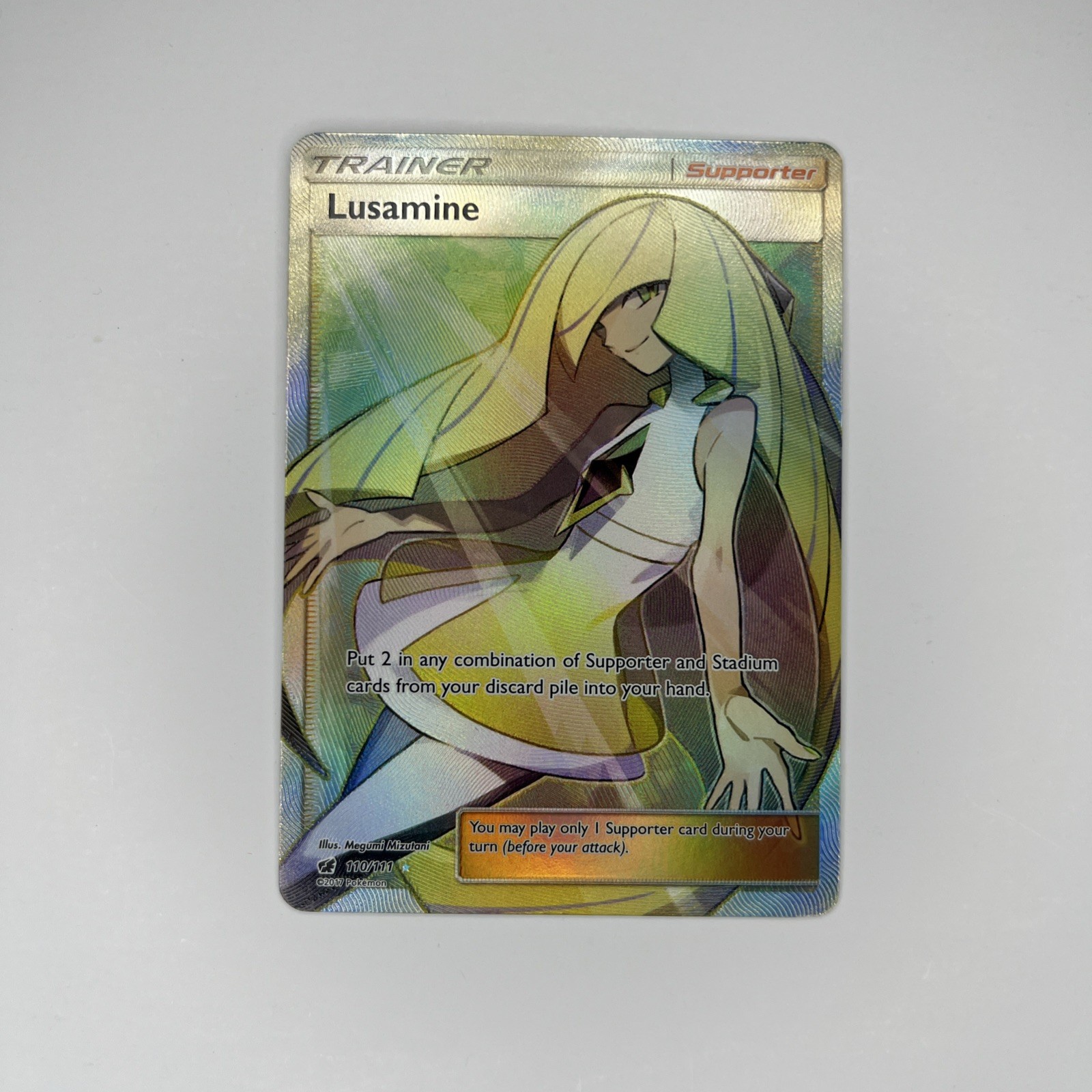 Lusamine (Full Art) 110/111 Sm-Crimson Invasion Holo