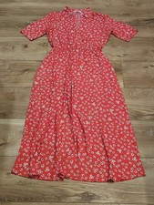 BB Dakota Steve Madden Wild In Style Chiffon Maxi Dress Medium-Long Sleeve Pink