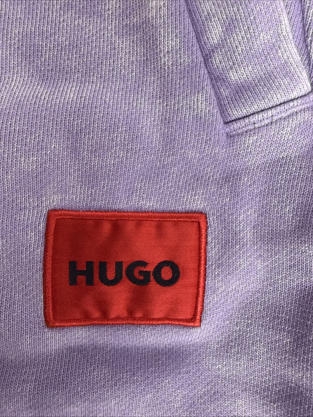 Hugo Boss Men's Doak Logo Patch Knit Sweat Pants Joggers Light Purple Size XL thumbnail 4