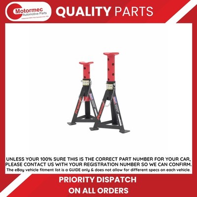 Sealey AS3R Axle Stands (Pair) 3 Tonne Capacity per Stand - Red