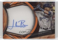 2018 Topps Tribute Tribute Auto Orange 8/25 Lewis Brinson #TA-LBR Auto 0cz