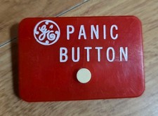 Vintage GE Panic Button Pin General Electric