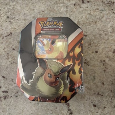Pokémon TCG: Eevee Evolutions Flareon V Tin - Brandneu & Factory Sealed Pokemon