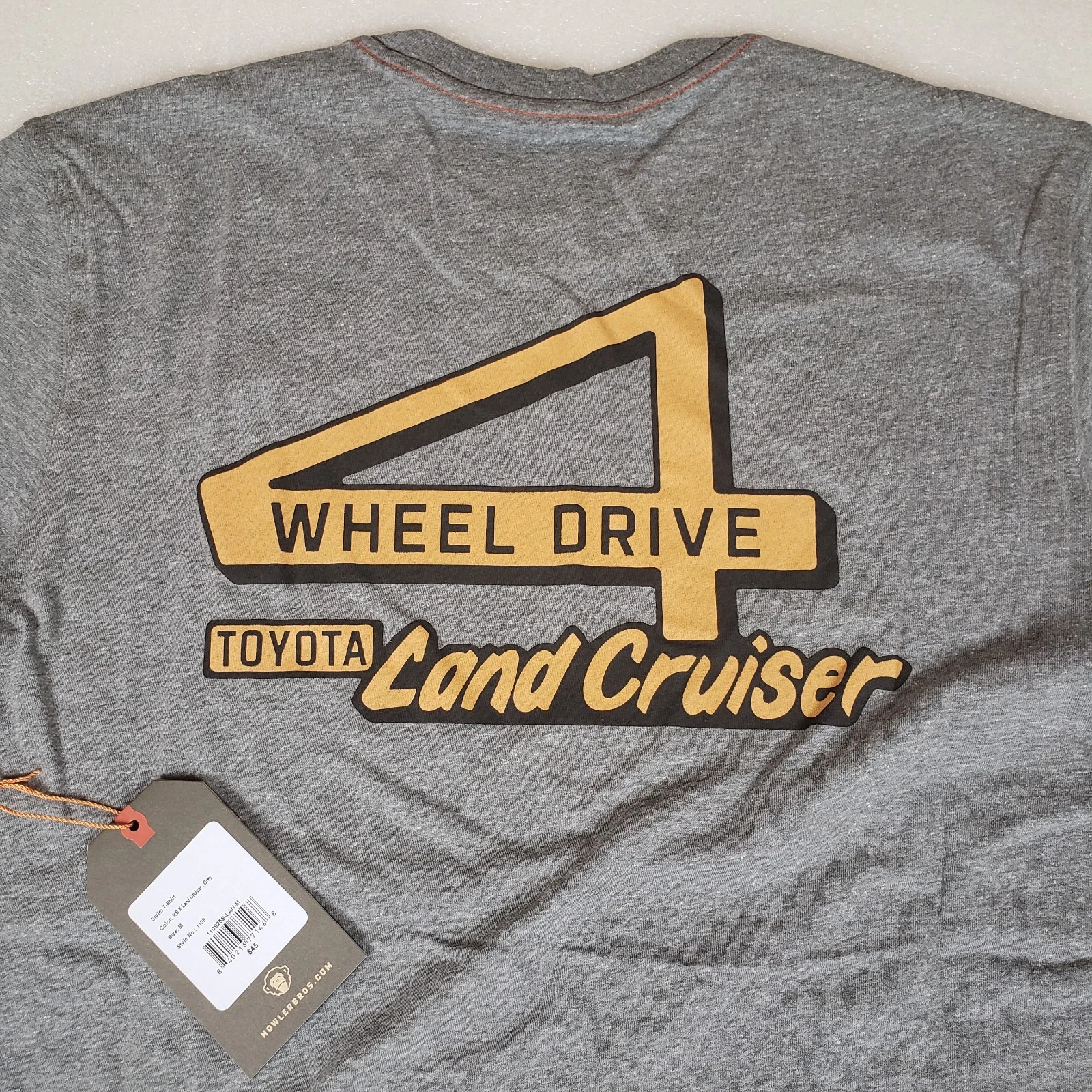 NWT Howler Men's Medium Toyota Land Cruiser T Shirt Gray Limited Edition Hiking