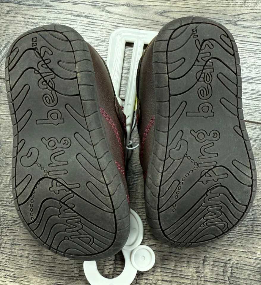 Ropa de bebé niña nuevos zapatos de vestir a lunares marrones talla 4 Foto 3 de 3