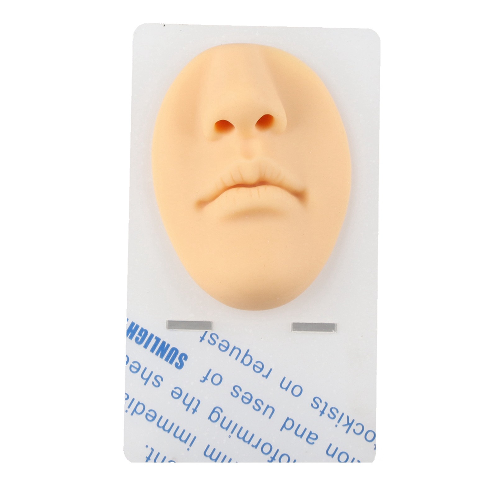 ༝Silicone Mouth Nose Model 3D Reusable Display Nose Piercing Practi
