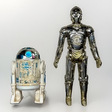 Vintage C-3PO & R2-D2 1977 Kenner Star Wars Droid Lot - Original First Twelve P
