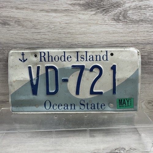 2004 Rhode Island License Plate Y2K Vintage #VD721 Ocean State Man Cave