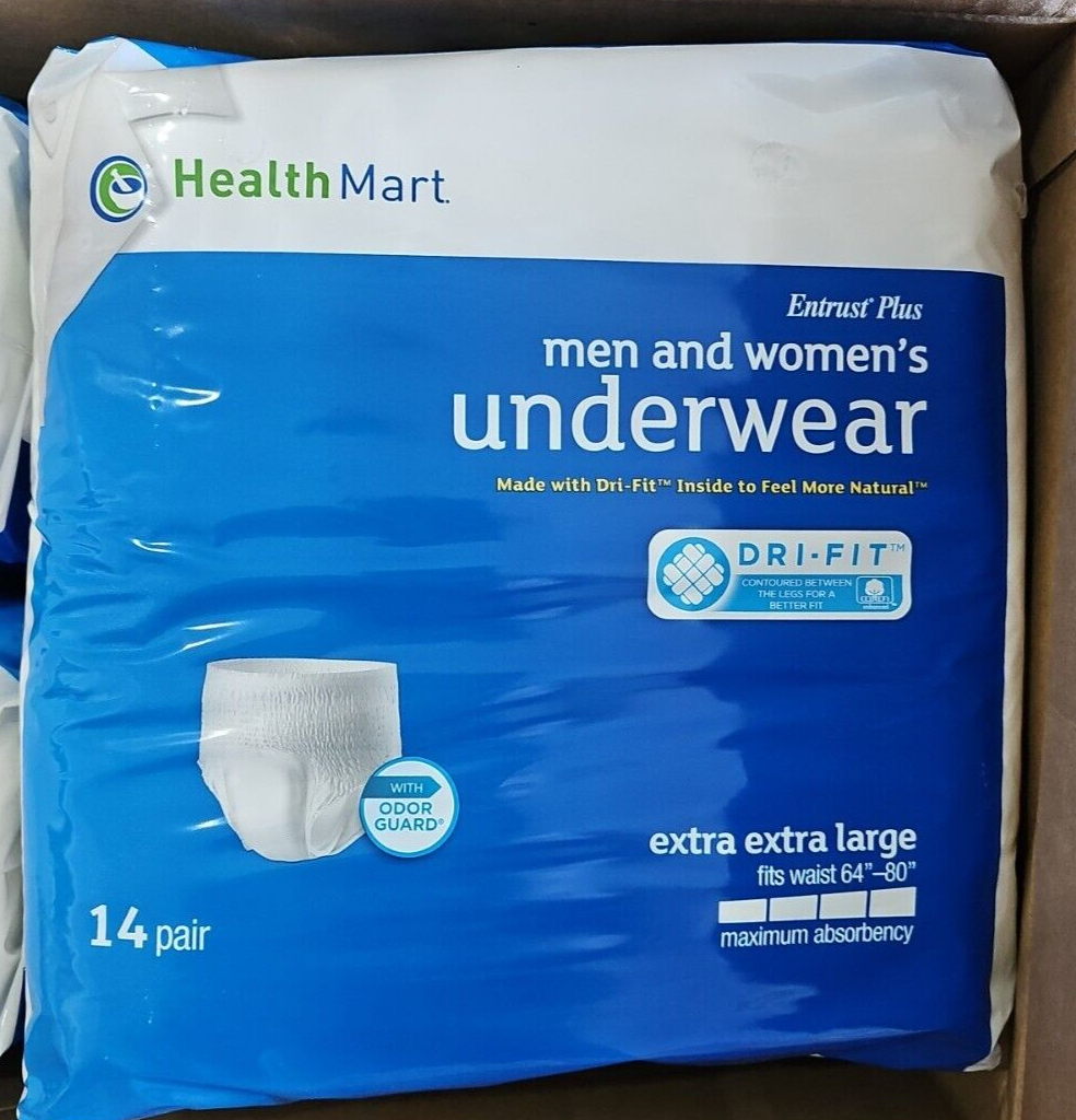 Incontinence Underwear Unisex, Maximum Absorbency, (XXL, 14 Count 
