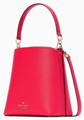 Kate Spade Darcy Bucket Bag Bikini Pink Leather WKR00439 NWT $359