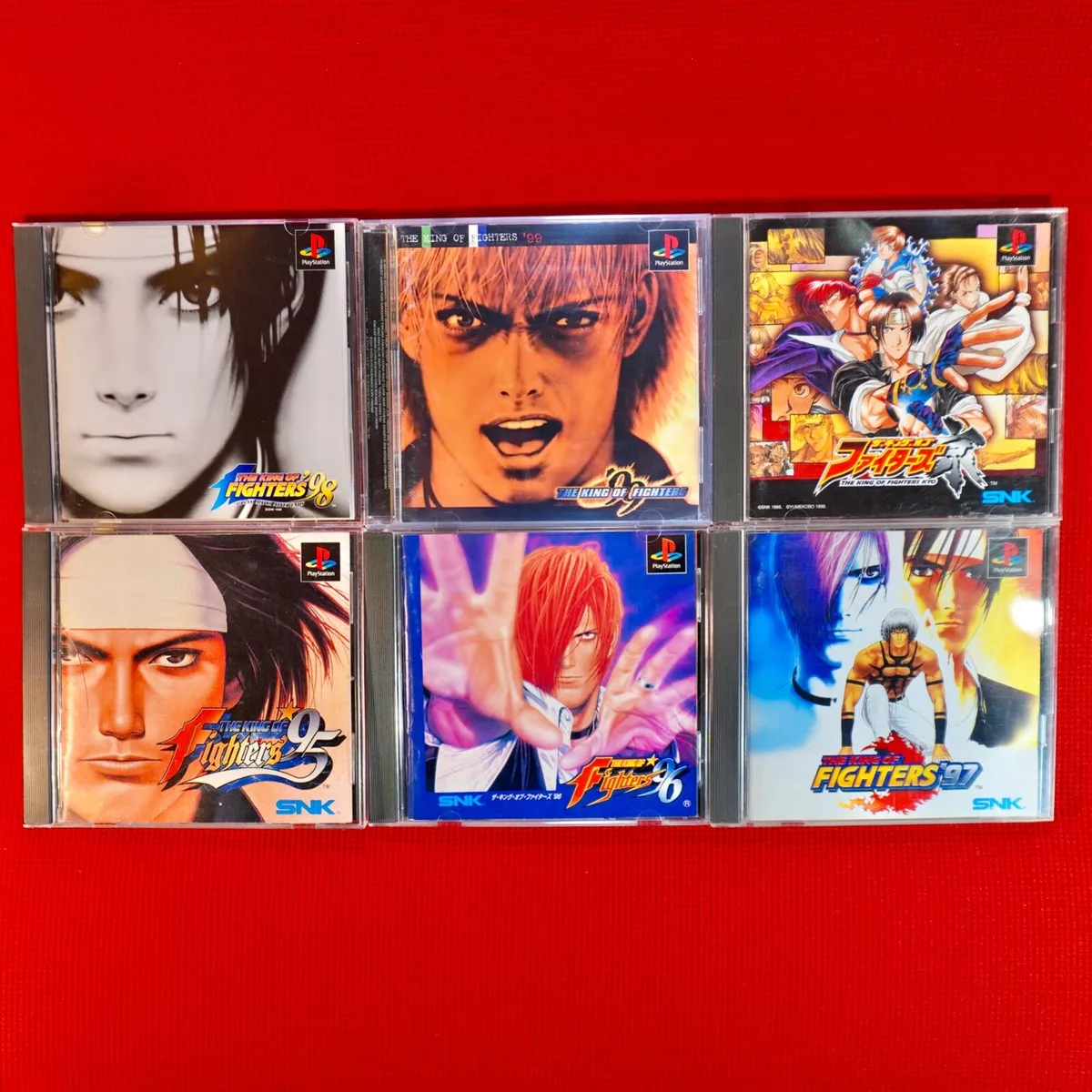 King Of Fighters Lot 6 Set PS1 KOF 95 96 97 98 99 Kyo Sony Playstation  Japan JP