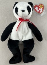 Retired Ty Beanie Babies With Tag 1997 Fortune Panda Bear 4196