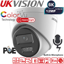 UKVISION 12MP CCTV Camera System ColorVu Night Vision POE IP  Audio Smart Light