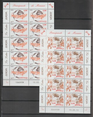 s38212 MONACO EUROPA CEPT MNH ** 2008 MS x2