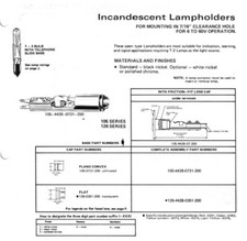 Dialco Switchboard - Railroad - Panel - Lampholder 105-4428-0737-200 Dialight